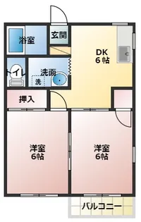 ドエル津田沼【1階】の間取り