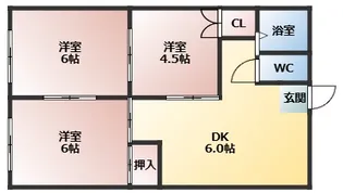 メゾンド佑【1階】の間取り