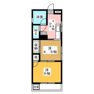 国分寺サンコーポ【1階】の間取り