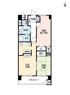 東建柏木マンション【8階】の間取り