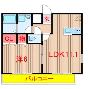 AXIA(アクシア【2階】の間取り