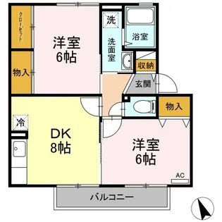 アーバンエンジェル【1階】の間取り