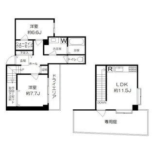 JKレジデンス井の頭公園【1階】の間取り