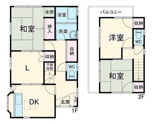千葉県我孫子市布佐1【一戸建】の間取り