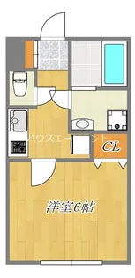 グリシーヌ新田【3階】の間取り