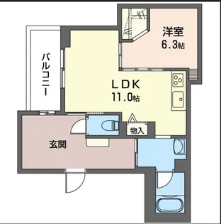 ゼフィールプラージュ由比ガ浜【2階】の間取り
