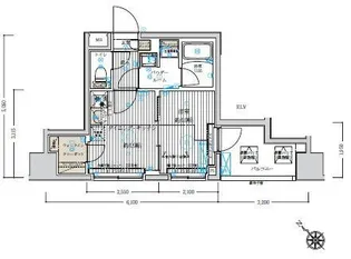 ベルグレード浅草DUE【7階】の間取り
