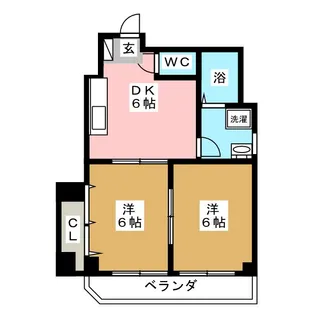 大八マンション【4階】の間取り