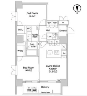 コンフォリア麻布EAST【4階】の間取り