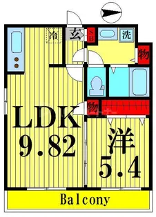 アーバンパーク六町【3階】の間取り