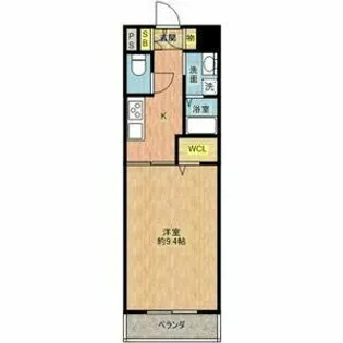 グレイスコートA【4階】の間取り