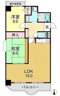 サンウッズ【6階】の間取り