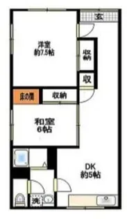 クロノス上星川【1階】の間取り