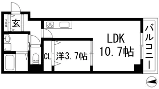 ジュネス甲東伍番館【1階】の間取り