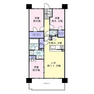 シティテラス国立【4階】の間取り