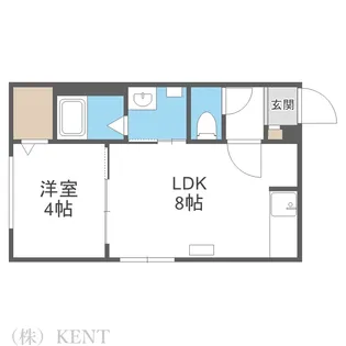 ラフィーネ発寒南【1階】の間取り
