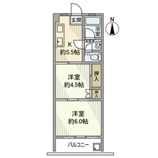 下落合グリーンパーク【3階】の間取り