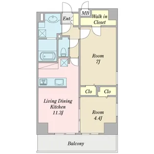 シエロガーデン公津の杜【9階】の間取り