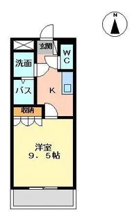 グランディール青崎【2階】の間取り