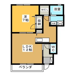 シャーメゾンデュオ【1階】の間取り