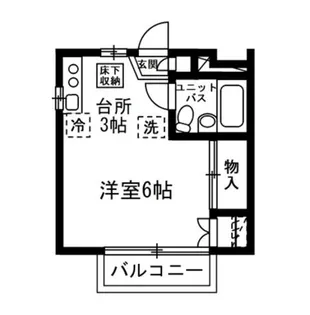 ジェフミナール【1階】の間取り
