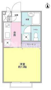 ベーシックハイツ奥沢【1階】の間取り