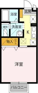 サニーサイド長砂【1階】の間取り