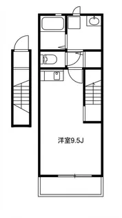 アクアシティ片倉【2階】の間取り