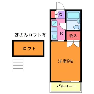 サンガーデン竜ヶ崎【2階】の間取り