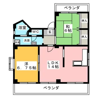 コーポさくら【2階】の間取り