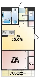 リスタジォーネ迎町【6階】の間取り