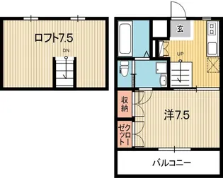 Fiore Giallo【3階】の間取り