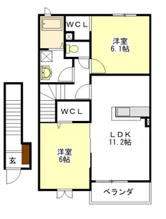 エクシブ2【2階】の間取り
