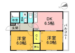 桜ヶ丘FLAT【1階】の間取り