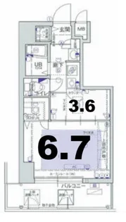 エステムコート新大阪IIIステーションプラザ【11階】の間取り