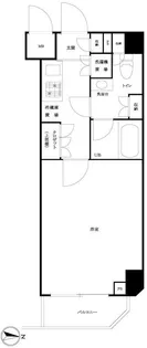 ルーブル泉岳寺前【4階】の間取り