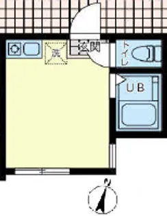 ユナイト末吉ロス・アラモス【2階】の間取り