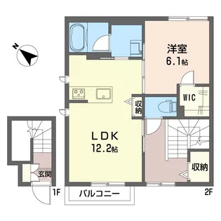 メゾン・ボワ【2階】の間取り