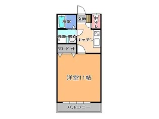 マルホハイツII【2階】の間取り