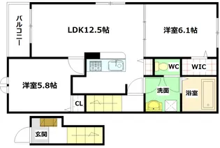 ルエリア【2階】の間取り