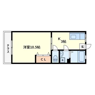 ユウハイツ【1階】の間取り
