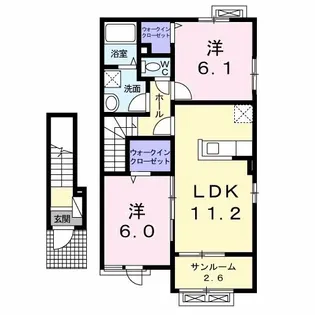 ピアニーIII【2階】の間取り