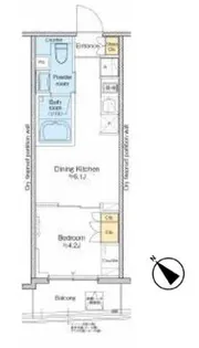 プラウドフラット文京千駄木【11階】の間取り