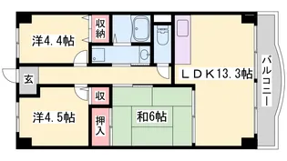 リメーン檜【11階】の間取り