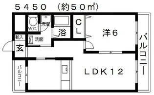 ハイムセンチュリー【4階】の間取り