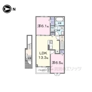 カレント綾部【2階】の間取り