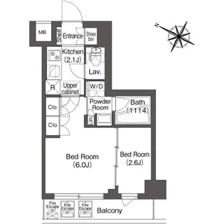 コンフォリア二葉【3階】の間取り