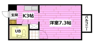 フォブール鍵村B棟【2階】の間取り