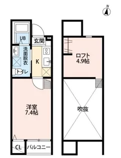 Luna (ルナ)【2階】の間取り