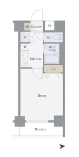 スカイコート神田第5【12階】の間取り